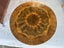 A Vintage Solid Mahogany Frame Exotic Timber Marquetry Top Circular Table Carousel 1