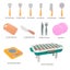 Simulated Barbecue Grill Food Children Play Home Kitchen Picnic Camping Party Carousel 3
