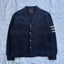 Vintage 1950s Grewé Wool Varsity Knitted Cardigan Carousel 1