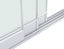 Final stock clearance- Frameless Glass Sliding Door 3m White Carousel 4