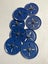 Meccano 3” Pulley Blue x 8 Carousel 1