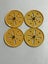Meccano 3” Pulley Yellow x 4 Carousel 1