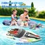 Remote Control Boat with LED Lights 40 Mins Play Time Waterproof Remote Control Carousel 6