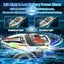Remote Control Boat with LED Lights 40 Mins Play Time Waterproof Remote Control Carousel 7
