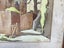 Brian Carmody watercolour Glenbervie terrace Wellington. Carousel 6