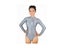 Women Gray Long Sleeve Gymnastics Leotards Ballet Dance Leotards Adult Lycra Carousel 4