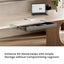 KONIC Ultra Slim Under Desk Storage Drawer - Black - Dimensions 788x266 - Carousel 4