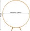 Round Backdrop Stand Metal Round Wedding Arch 6.56FT Carousel 2