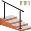 New Handrail for Outdoor Steps Aluminum Stair Fit 0-5 Steps Handrail Railing Carousel 1