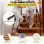 New Handrail for Outdoor Steps Aluminum Stair Fit 0-5 Steps Handrail Railing Carousel 5