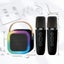 Bluetooth Singing Speaker Karaoke Player with 2 Wireless Microphones Carousel 4