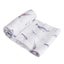 Little Unicorn - Single Cotton Muslin Swaddle - Narwhal Carousel 1