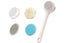 Electric Body Back Scrubber Dual Handle Bath Brush for Shower -Apricot Carousel 7