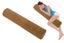 Natural Latex Body Pillow Springy Long Leg Pillow with Cover for Sleeping-Brown Carousel 1