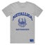 Metallica T Shirt College Crest Band Logo new Official Mens Grey Carousel 1