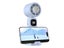 100 Speeds USB Digital Display Cooling Fan with Lanyard and Phone Holder Blue Carousel 4
