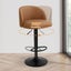Levede 4x Bar Stools Gas Lift PU Leather Footrest Swivel Adjustable Kitchen Carousel 5
