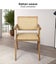 Levede 1x Armchair Dining Chair Wicker Wooden Chairs Rattan Accent Lounge Seat Carousel 3