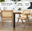 Levede 1x Armchair Dining Chair Wicker Wooden Chairs Rattan Accent Lounge Seat Carousel 5