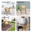 Levede 1x Armchair Dining Chair Wicker Wooden Chairs Rattan Accent Lounge Seat Carousel 7