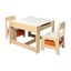 Bopeep Kids Table and Chair Set Storage Box Toys Play Activity Desk Wooden Study Carousel 1