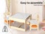 Bopeep Kids Table and Chair Set Storage Box Toys Play Activity Desk Wooden Study Carousel 6