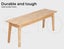 Levede Wooden Dining Bench Chair Entryway Seat Hallway Max 250kg 120x 35x 45cm Carousel 6