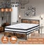 Metal Industrial Queen Bed Frame Spring Mattress Base Set HD 35cm Foam Brown Carousel 3