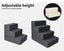 Pawz Multi-steps Dog Ramps For High Bed Stairs Portable Climbing Ladder 3 Steps Carousel 7
