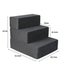 Pawz Multi-steps Dog Ramps For High Bed Stairs Portable Climbing Ladder 3 Steps Carousel 10
