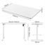 Levede Motorised Standing Desk Height Adjustable Electric Sit Stand Table 140cm Carousel 10