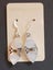 Sterling Silver, Mother of Pearl Dangly Earrings - Maori Motif Style Carousel 3