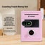 Pink Touch Screen Password Piggy Bank Kids Large Capacity Mini Saafe Battery Carousel 1