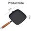 22cm Nonstick Grill Pan Cast Iron with Pour Spouts Versatile Steak Pan Carousel 2