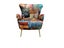 TNC Patchwork Accent Chair 2393-2, 88C Carousel 6
