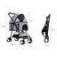 Pawz Large Pet Stroller Dog Cat Travel Carrier Pram Foldable Pushchair Outdoor Carousel 10