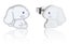 Couture Kingdom - Sanrio - Cinnamoroll Stud Earrings Silver Carousel 1