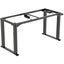 FlexiSpot E1Q 4 Leg Electric Standing Desk - 1400x700x25mm - Black Desktop + Carousel 10