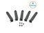 5pcs/lot Black Mesh Hard Aluminum PCI Slot Covers Bracket Screws PCI Expansion Carousel 3
