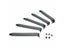 5pcs/lot Black Mesh Hard Aluminum PCI Slot Covers Bracket Screws PCI Expansion Carousel 4