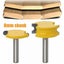 Shank Canoe Bead & Flute Router Bit Set 8mm Shank Carousel 9