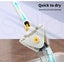 Cleanflo Spin Cleaning Mop 360° Rotatable Adjustable Multifunctional 5Pads White Carousel 7