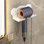 Wall Mounted Holder For Dyson Hair Dryer Bathroom Storage Rack Simple White Bat Carousel 1