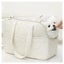 Elosung Beige Fashionable Pet Carrier Bag Stylish Handbag For Cats And Small Dog Carousel 1