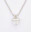 1.76ct diamond heart solitaire pendant in 18ct white gold Carousel 1