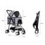 Large Pet Stroller Dog Cat Travel Carrier Pram Foldable Pushchair Outdoor Carousel 3