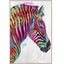 Framed Canvas Art - Multi Stripes Carousel 1