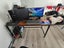 Vasagle 55" Computer Desk with 2 shelves - Rustic Brown Carousel 5
