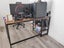 Vasagle 55" Computer Desk with 2 shelves - Rustic Brown Carousel 6