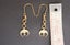 Gold over Sterling Silver Earrings - Lunula Cross - Good Luck & Protection Carousel 4